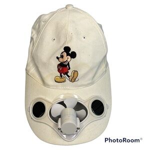 Vintage mickey mouse solarPowered fan hat